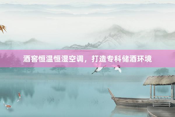 酒窖恒温恒湿空调，打造专科储酒环境